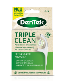 DenTek Triple Clean pflanzenbasierte Zahnseide-Sticks