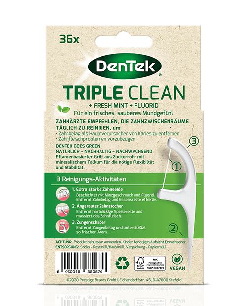 Triple Clean Eco Pack - back of packet